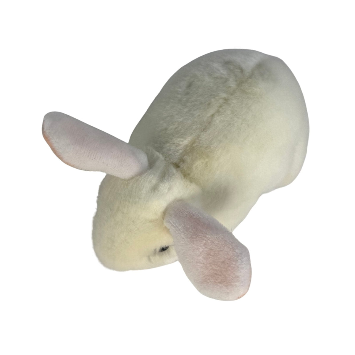 Bocchetta Cotton 25cm Standing Bunny Rabbit Plush Toy - White (Realistic Stuffed Animal Easter Gift)