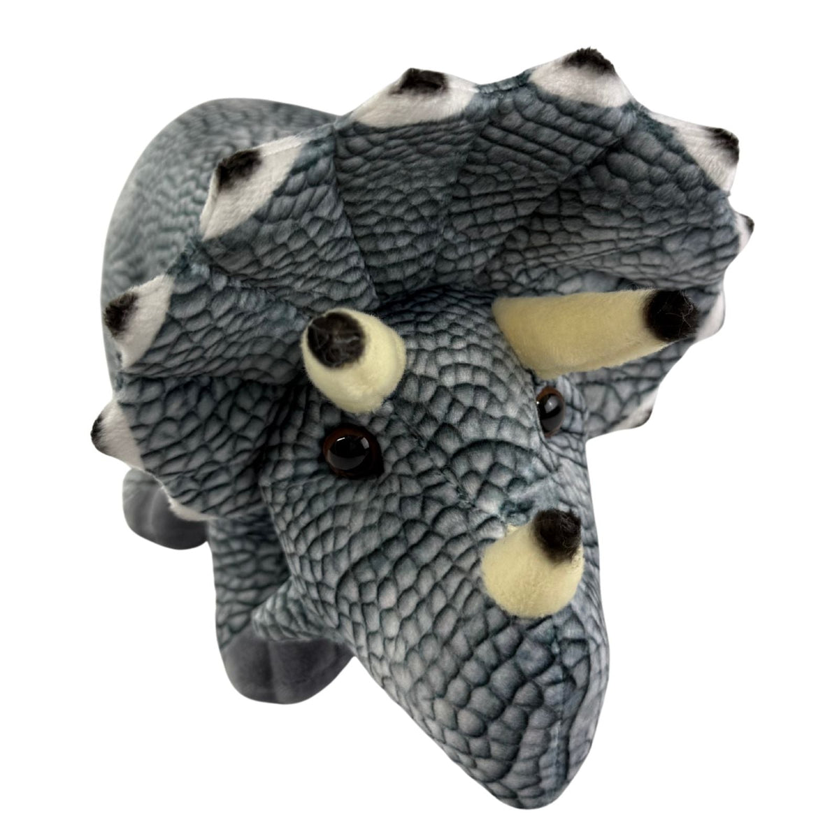 Bocchetta Crestor 33cm Triceratops Dinosaur Plush Toy (Realistic Stuffed Animal Dino Gift)