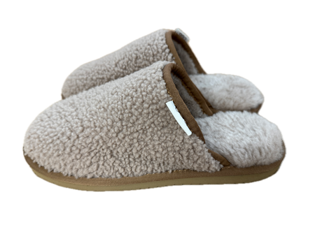 100% Australian Merino Sheepskin Curly Scuffs Moccasins Boucle Slippers Slip On UGG - Chestnut