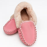 100% Australian Merino Sheepskin Hot Pink Moccasins (Casual Winter UGG Slippers)
