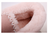 100% Australian Merino Sheepskin Light Pink Moccasins (Casual Winter UGG Slippers)