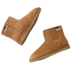 Womens Australian Sheepskin Merino Wool UGG Ankle Boots - Chestnut