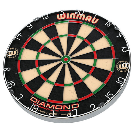 Winmau Diamond Plus Dartboard 450mm Pro Bristle Board WDF Spec Staple-Free