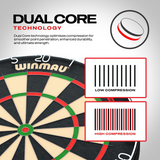 Winmau Blade 6 Dual Core Dartboard Official WDF Size Rota-Lock System
