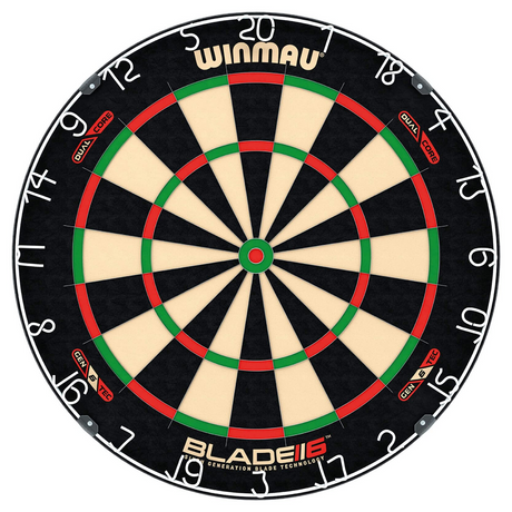 Winmau Blade 6 Dual Core Dartboard Official WDF Size Rota-Lock System