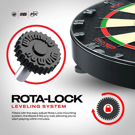 Winmau Professional Level Blade 6 Triple Core Dartboard Endorsed by PDC