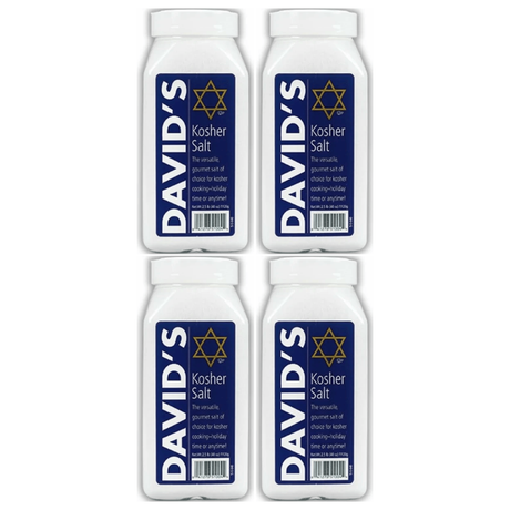 4x David's Kosher Salt 1.13kg Bulk Pack - Premium Quality