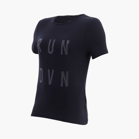 Nike Run Division City Sleek Womens Short Sleeve Top - Black