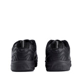Sfida Defy Junior Kids Leather Lace Up Sneakers - Black (Cross Trainer Shoes)