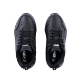 Sfida Defy Senior Leather Lace Up Sneakers - Black (Cross Trainer Shoes)