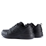 Sfida Defy Senior Leather Lace Up Sneakers - Black (Cross Trainer Shoes)