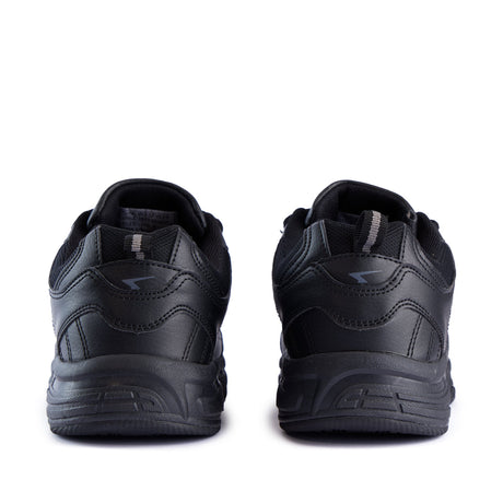 Sfida Defy Senior Leather Lace Up Sneakers - Black (Cross Trainer Shoes)