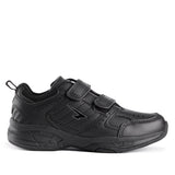 Sfida Defy Senior Leather V Strap Sneakers - Black (Cross Trainer Shoes)