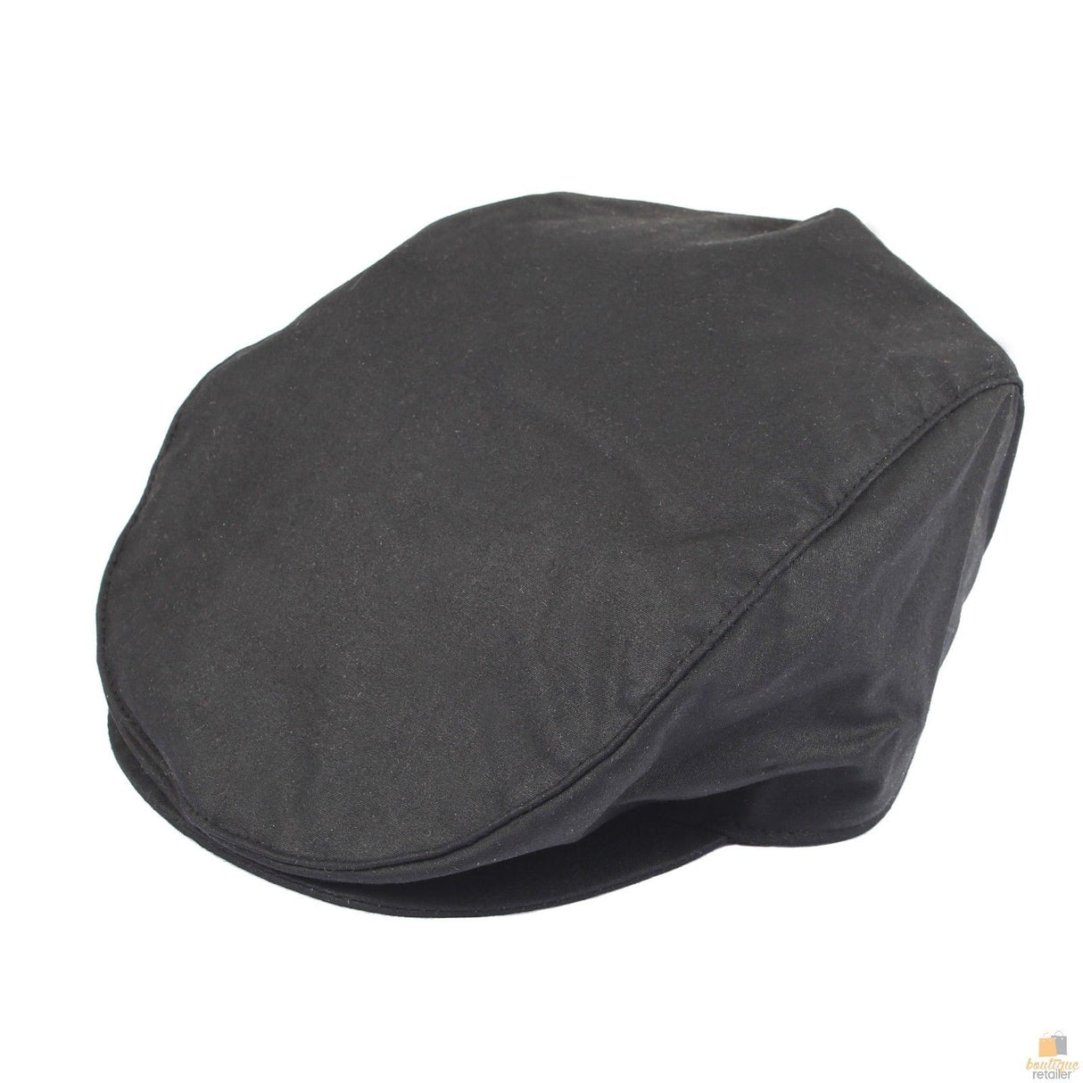 DENTS Halley Stevenson Waxed Cotton Flat Cap Ivy Hat Driving Cabbie 1-2109 Lined - Brown