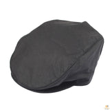 DENTS Halley Stevenson Waxed Cotton Flat Cap Ivy Hat Driving Cabbie 1-2109 Lined - Brown