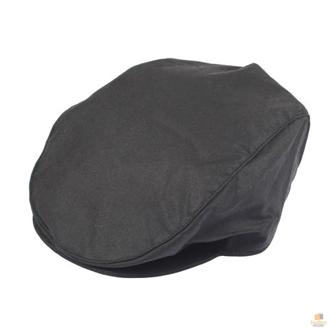 DENTS Halley Stevenson Waxed Cotton Flat Cap Ivy Hat Driving Cabbie 1-2109 Lined - Brown