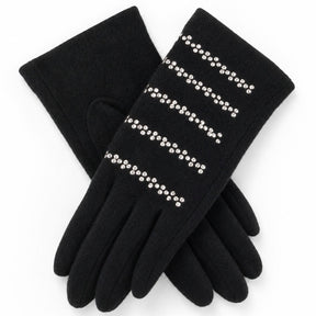 Dents Womens Wool Blend Knit Gloves - Black (One Size)