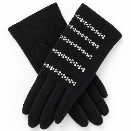 Dents Womens Wool Blend Knit Gloves - Black (One Size)