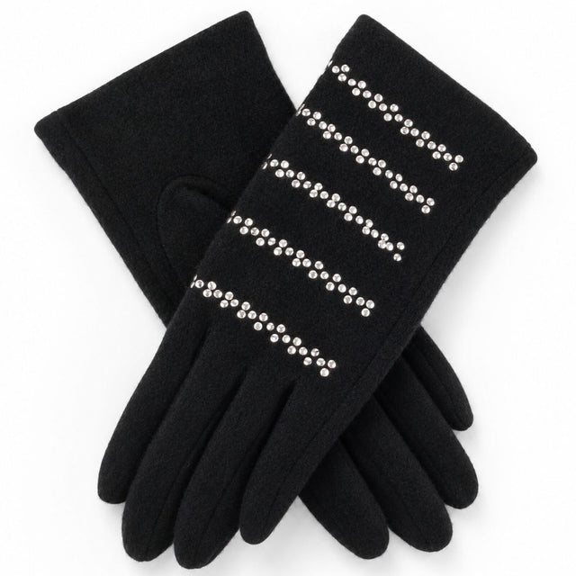 Dents Womens Wool Blend Knit Gloves - Black (One Size)