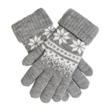 Dents Womens Snowflake Knitted Gloves Warm Winter Premium Pattern Knit
