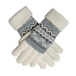 Dents Womens Fair Isle Knitted Gloves Warm Winter Premium Knit