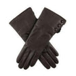 DENTS Sophie Womens Leather Gloves w Rabbit Fur Cuffs Wool Lined Ladies  - Mocca