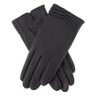 Dents Katrina Womens Soft Leather Gloves - Charcoal (Folded Cuff Detail)