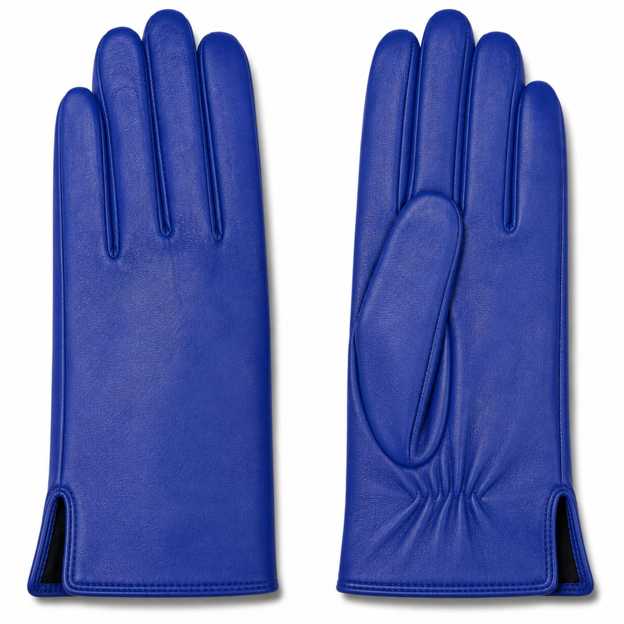 Dents Womens Classic Leather Gloves - Cobalt Blue (Warm Soft Smooth Grain)