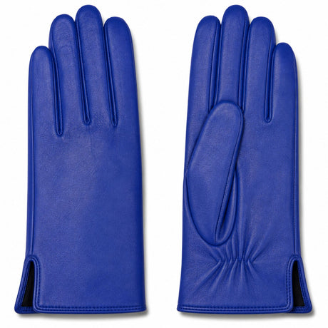Dents Womens Classic Leather Gloves - Cobalt Blue (Warm Soft Smooth Grain)