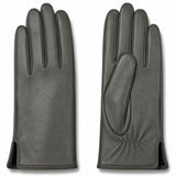 Dents Womens Classic Leather Gloves - Dark Khaki (Warm Soft Smooth Grain)