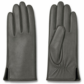Dents Womens Classic Leather Gloves - Dark Khaki (Warm Soft Smooth Grain)
