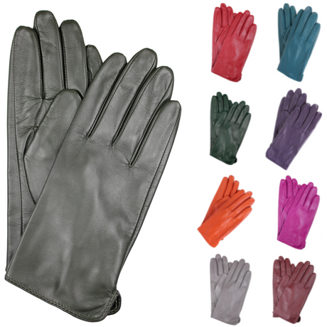 Dents Womens Classic Leather Gloves Winter Warm Soft Smooth Grain 77-0003 - Dark Khaki