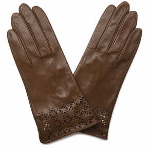Dents Premium Womens Unlined Genuine Leather Gloves - Light Brown (77-0006)