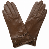 Dents Premium Womens Unlined Genuine Leather Gloves - Light Brown (77-0006)