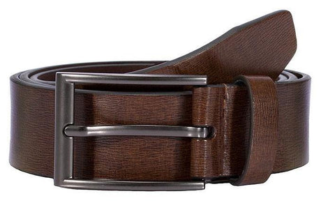 Casual Leather Belt in Brown