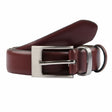 Dents Mens Double Keeper Leather Dress Belt - Chestnut