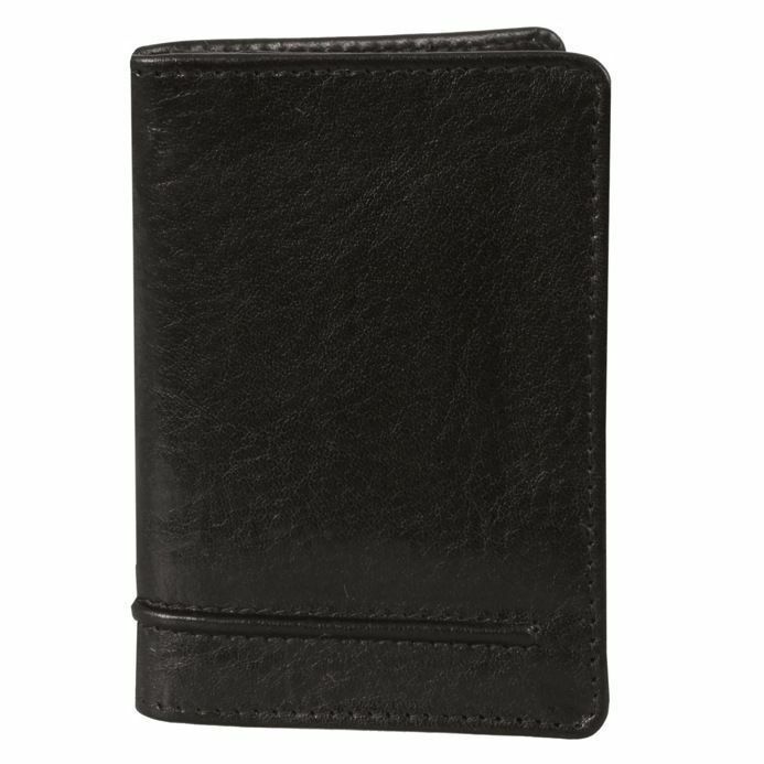 DENTS WALLET Genuine Italian LEATHER Mens Credit Card Holder Bifold GIFT BOX