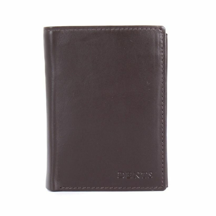 DENTS WALLET Genuine Italian LEATHER Mens Credit Card Holder Bifold GIFT BOX
