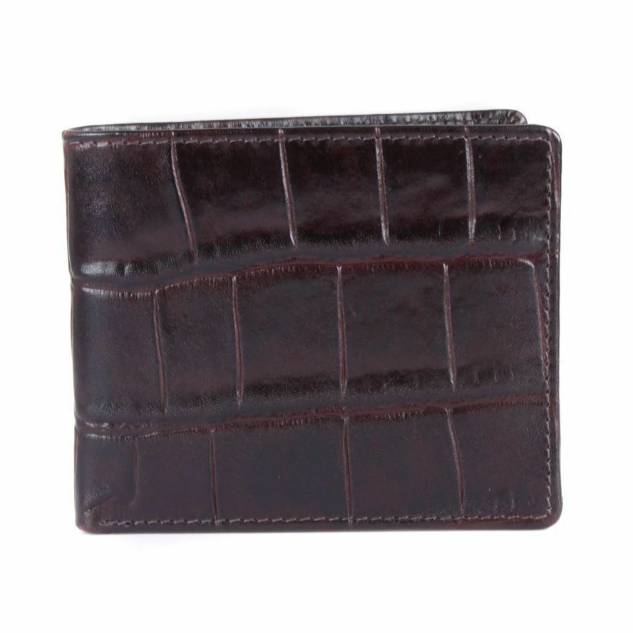 DENTS WALLET Genuine Italian LEATHER Mens Credit Card Holder Bifold GIFT BOX