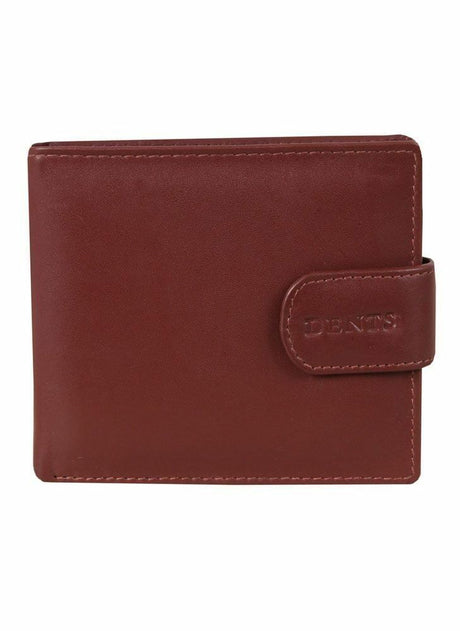 DENTS WALLET Genuine Italian LEATHER Mens Credit Card Holder Bifold GIFT BOX