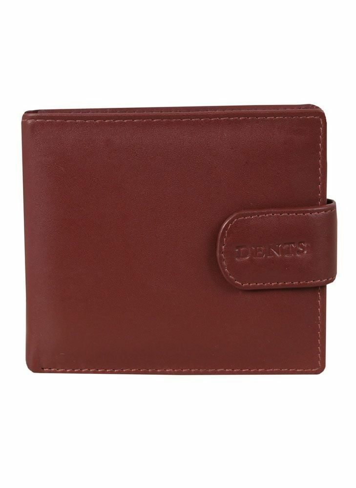 DENTS WALLET Genuine Italian LEATHER Mens Credit Card Holder Bifold GIFT BOX