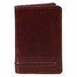DENTS Tall Bill Fold Wallet - Mens Leather Credit Card Holder - Mocca