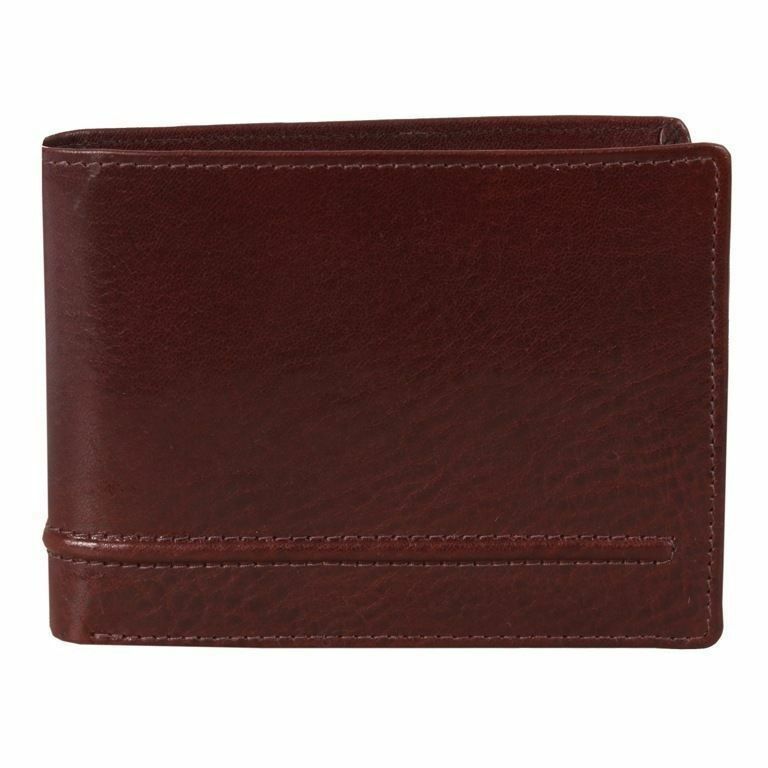 DENTS WALLET Genuine Italian LEATHER Mens Credit Card Holder Bifold GIFT BOX