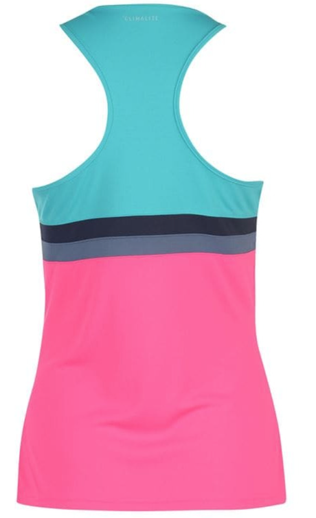 Adidas Womens Club Sleeveless Tank Top Climalite Tennis Sport - Hi-Res Aqua