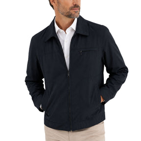 Daniel Hechter Sam Mens Full Zip Lined Blazer Jacket - Black (Warm Winter Casual Coat)