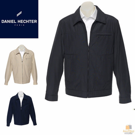 Daniel Hechter Mens Sam Jacket Coat Full Zip Lined Blazer Warm Winter Casual - Beige