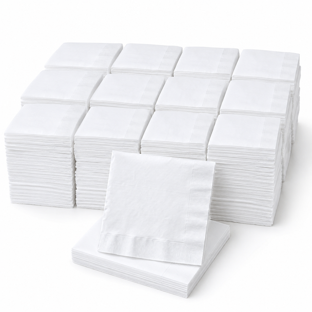 24-Pack Dinner Napkins 2-Ply - 1200 Sheets Bulk (Party Serviettes)