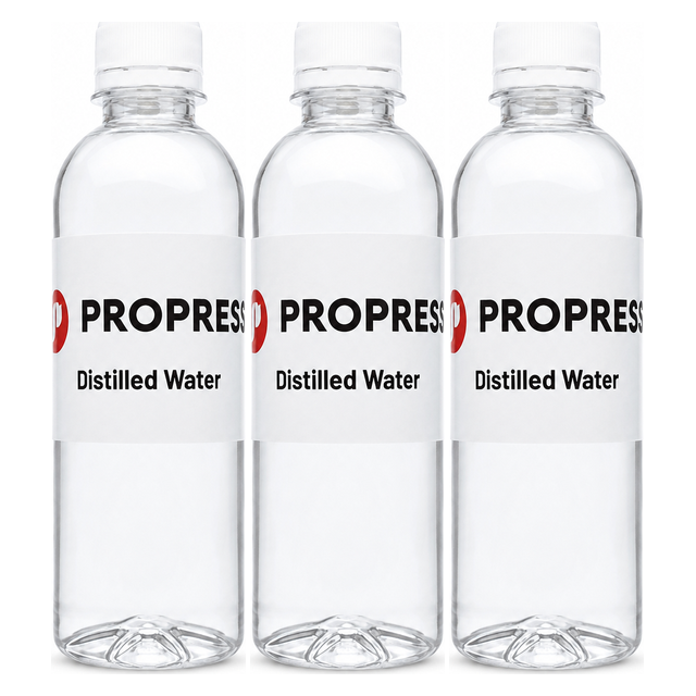3x 350ml Propress Distilled Water Pack - For Garment Steamers
