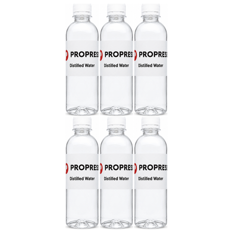 6x 350ml Propress Distilled Water Bulk Pack - For Garment Steamers