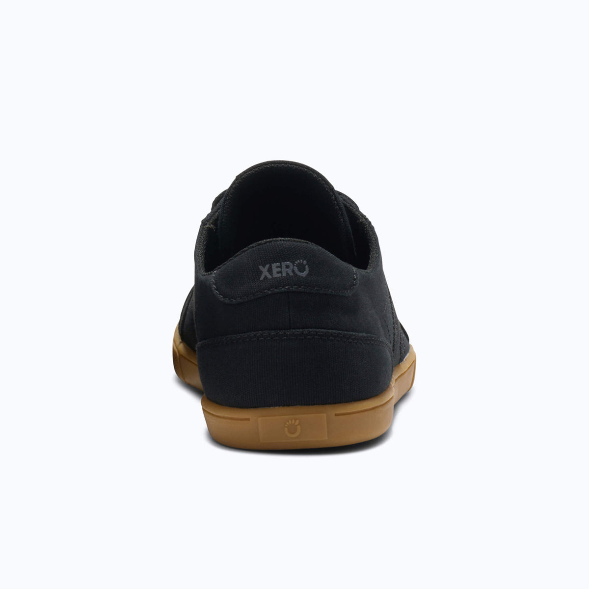 Xero Mens Dillon Canvas Barefoot Shoes - Black/Gum (Zero Drop Sneakers/Runners)